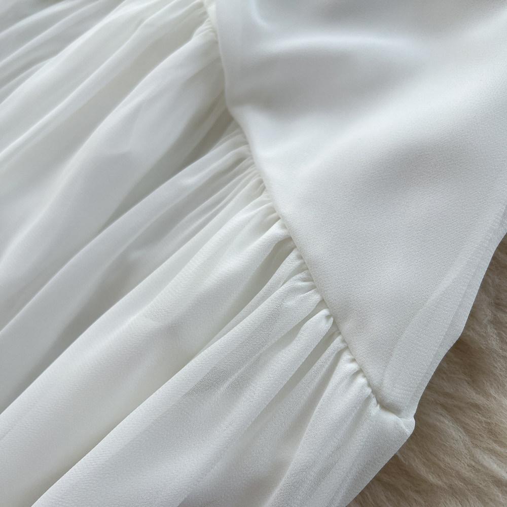 Rochie Maxi Lungă cu Bretele Subțiri pentru Plajă de Vară pentru Femei Sexy cu Decolteu în V și Spate Decoltat Rochie de Seară