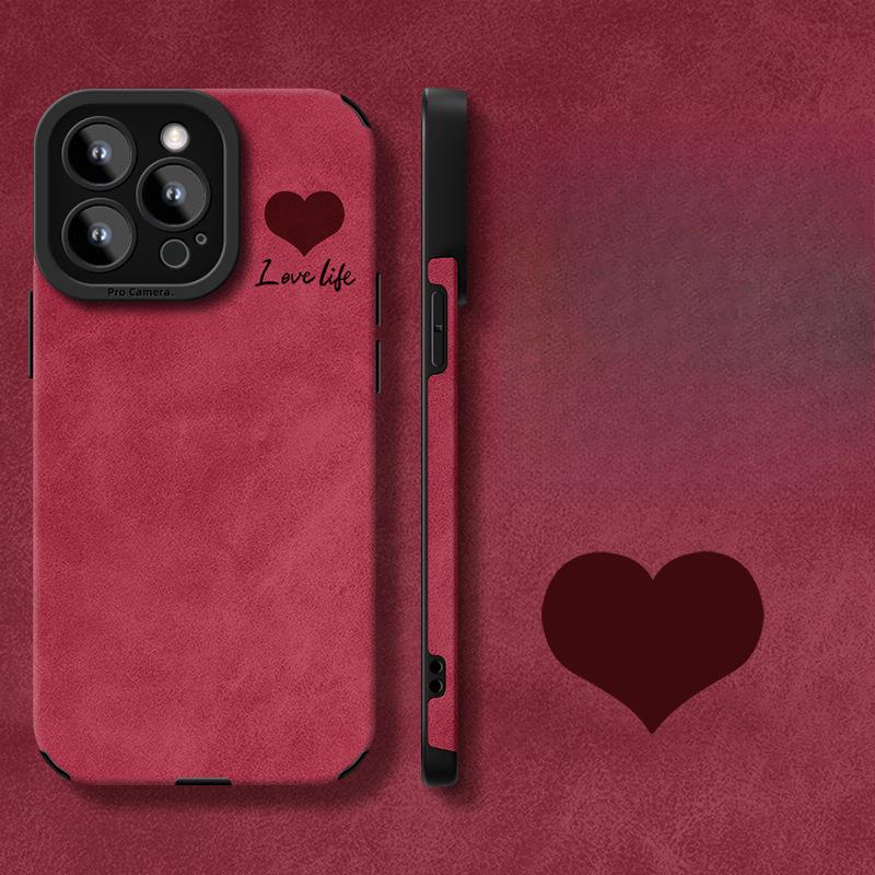 

Простая любовь Подходящий для Apple 16pro Чехол для мобильного телефона с подставкой 15 Мех 14 Высококлассное ощущение 13 Силикон 12/11 Redmi K40/K40Pro