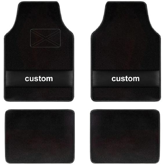Custom Text Car Floor Mats Universal Automotive Car Mat Full Set Of 4 Front And Rear Car Carpet Auto Interior Accessories