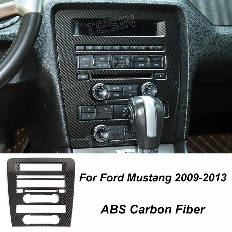 TESIN Autocolante de acoperire pentru decorațiuni interioare din fibră de carbon pentru Ford Mustang 2009 2010 2011 2012 2013 2014 Exterior