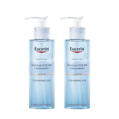 Dermatoclean Refreshing Cleansing Gel 200ml X 2, Hypoallergenic Facial Cleanser, Skin Soothing, Sensitive Cleanser