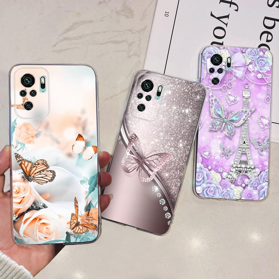 For Xiaomi Redmi Note 10 4G 5G Case Redmi Note 10 Pro 10 Lite Cover Soft TPU Slicone Clear Bumper Mi Note10 Lite Beautiful Capas