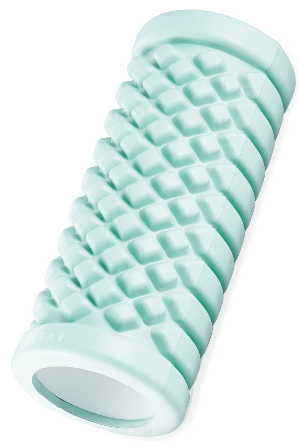 

ELECOM Foam Roller for Myofascial and with Guide Concave Flat Soft Eclear Light Blue Release, Massage, Fitness, Yoga, Easy-Turn Ring, & Design, 2-Way