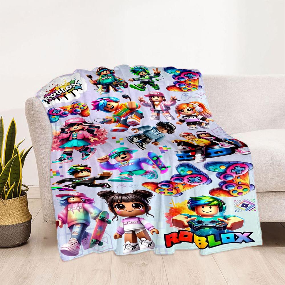 Roblox 46 Blanket Soft Warm Cozy Perfect for Office Chair Livingroom Bed Four Seasons Multipurpose Digital Print
