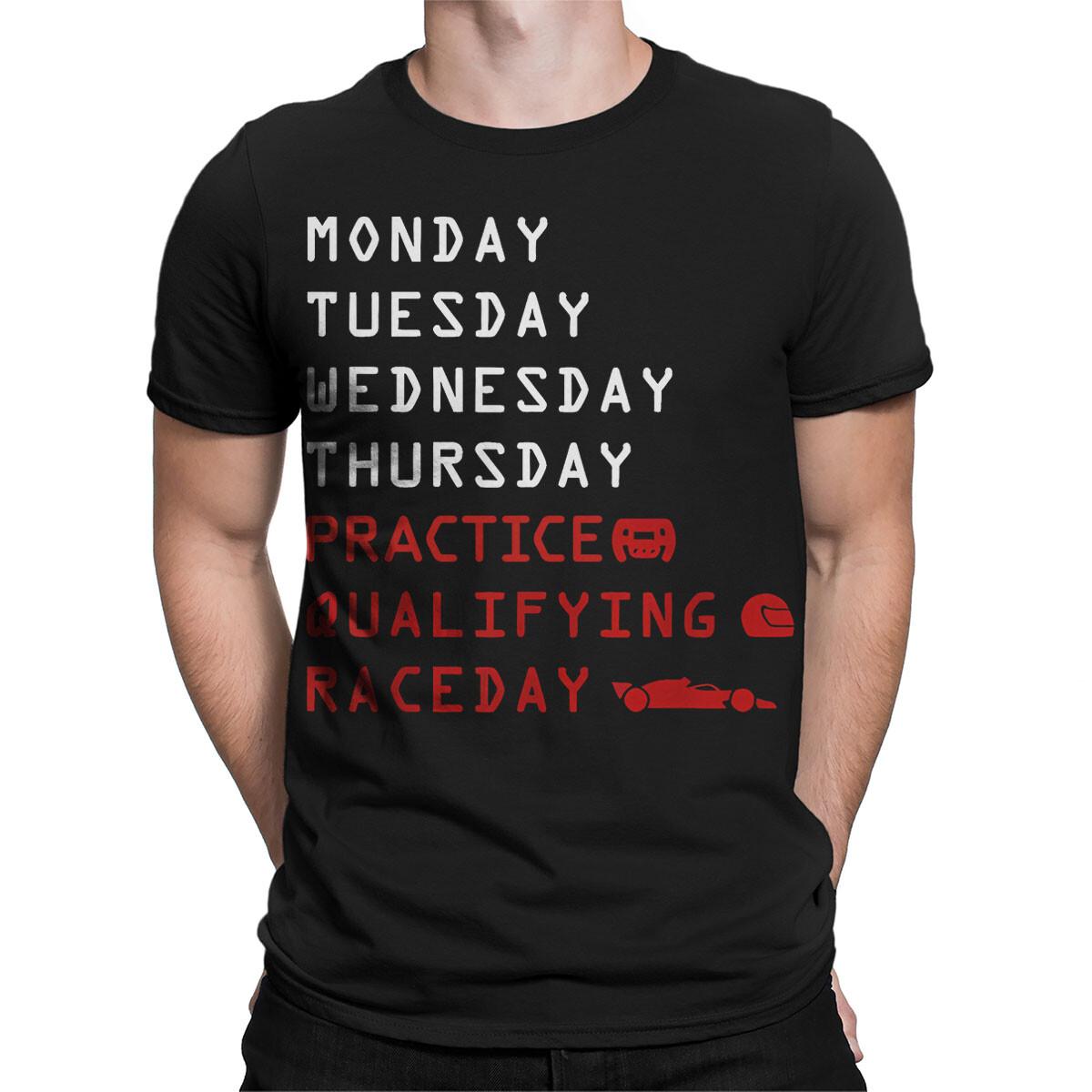 

Practice Qualifying Race Day Racing Fan Gift Mens Womens 100% Cotton T-shirt Mens Tees Tops Tee Top#TA-201 XL