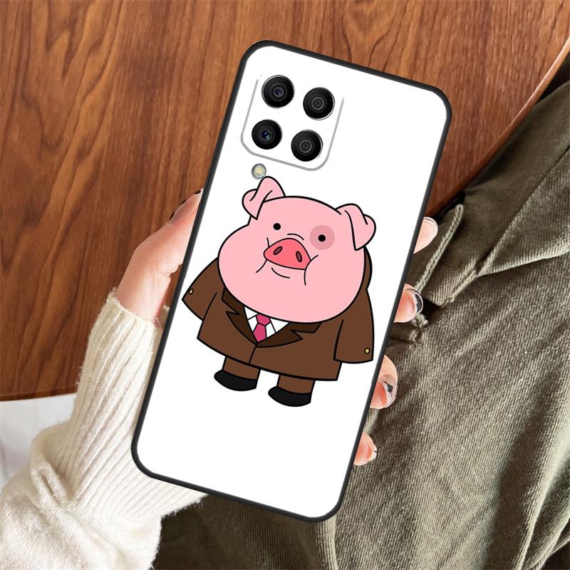 Cute PINK Kawai Pig Case For Samsung Galaxy M11 M21 M31 M35 M12 M13 M14 M15 M16 M36 M56 M53 M32 M52 M55 M34 M54
