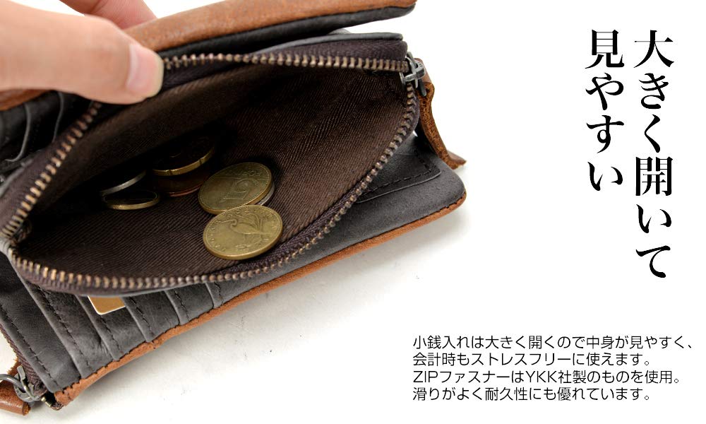 Geldbörse Bifold Echtes Leder DPL60058 Khaki [Gerät]