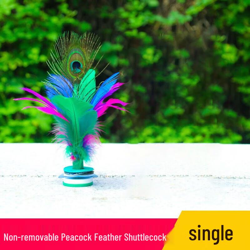 WEZHO Peacock Feather Shuttlecocks (10-Pack)