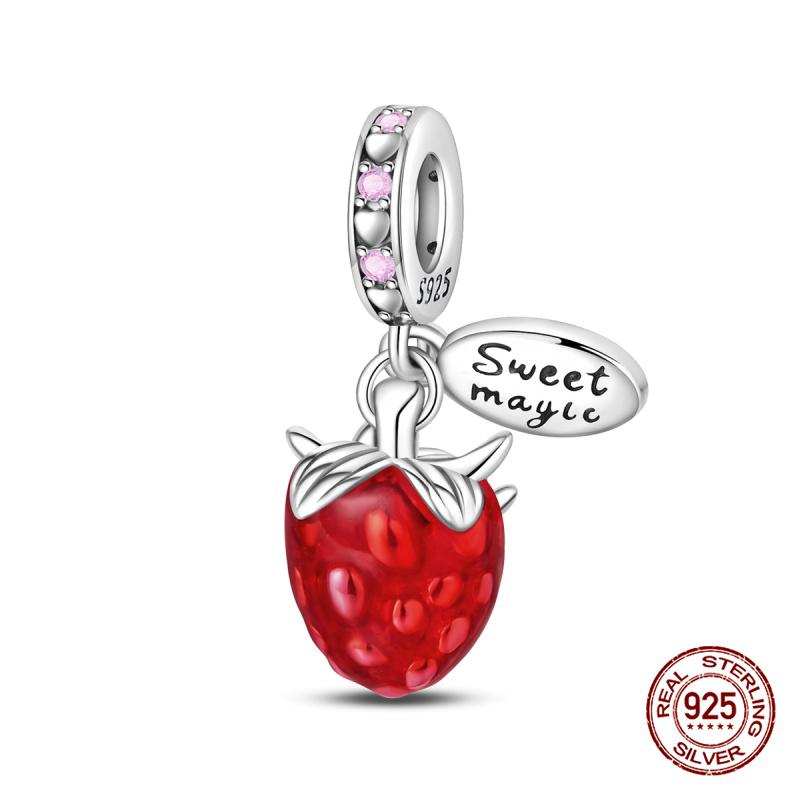 Original Charms Copper Summer Coconut Grove Holiday Charm Fits 3Mm Original Bracelet For Women Diy Jewelry Gifts New In