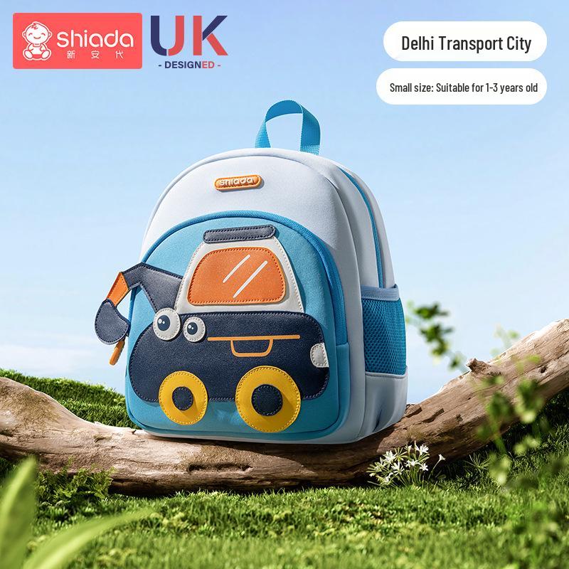 Lightweight Cartoon Kindergarten Backpack: Cute Large-Capacity, Anti-Lost Design for Boys and Girls