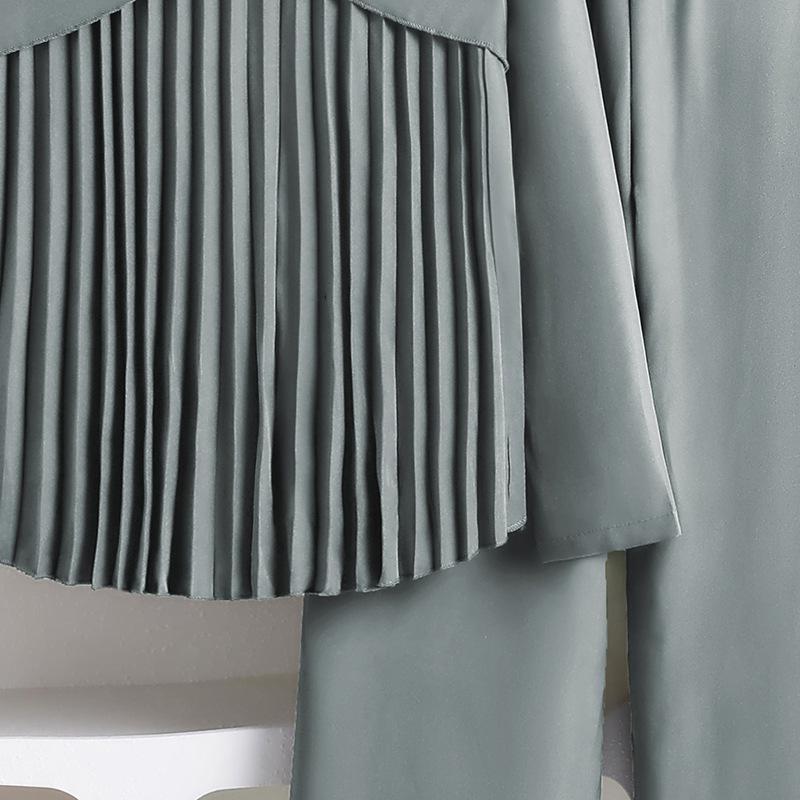 Rudens '25 Laisvalaikio Klostuotos Blūzės ir Plačių Kelnių Rinkinys Vaikams