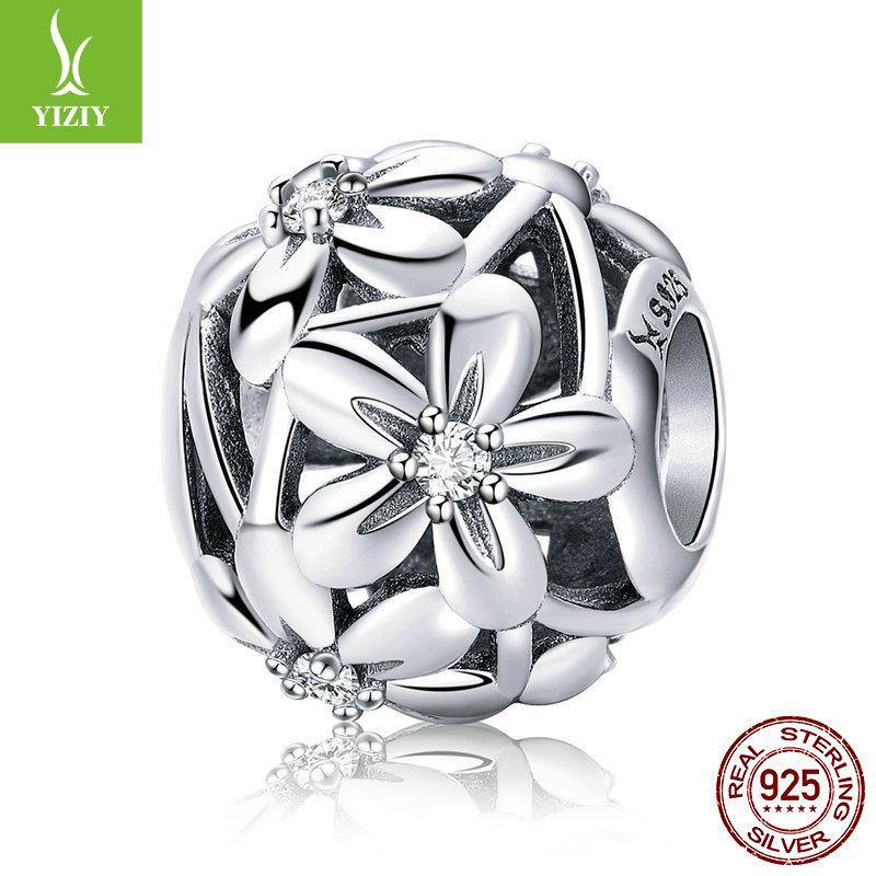 Handmade Diy Bracelet Beads Loose Beads, Accessories S925 Silver Hollow Beads Collection Picture