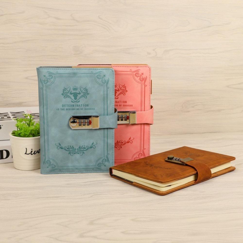 PU Lockable Journal Dazzling Premium Quality Notepad Creative PU Leather Notebook  Writing
