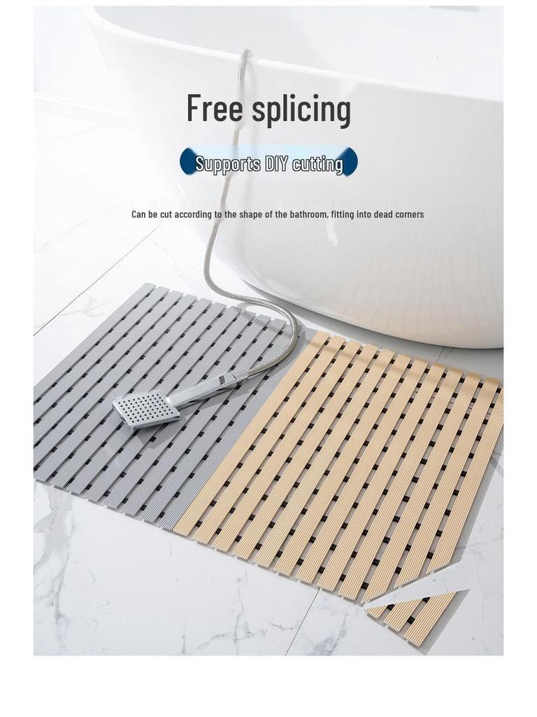 TPE Waterproof Non-Slip Bathroom Floor Mat