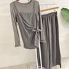 Honey J Women Spandex Round Shirring Bustier Banding Pants 2 Color