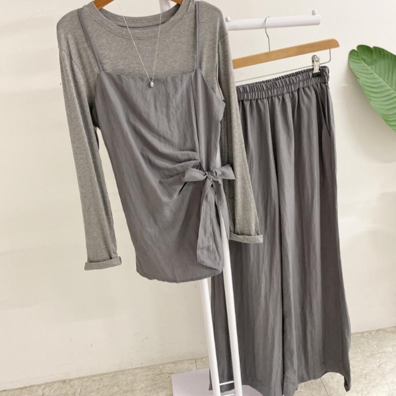 Honey J Women Spandex Round Shirring Bustier Banding Pants 2 Color