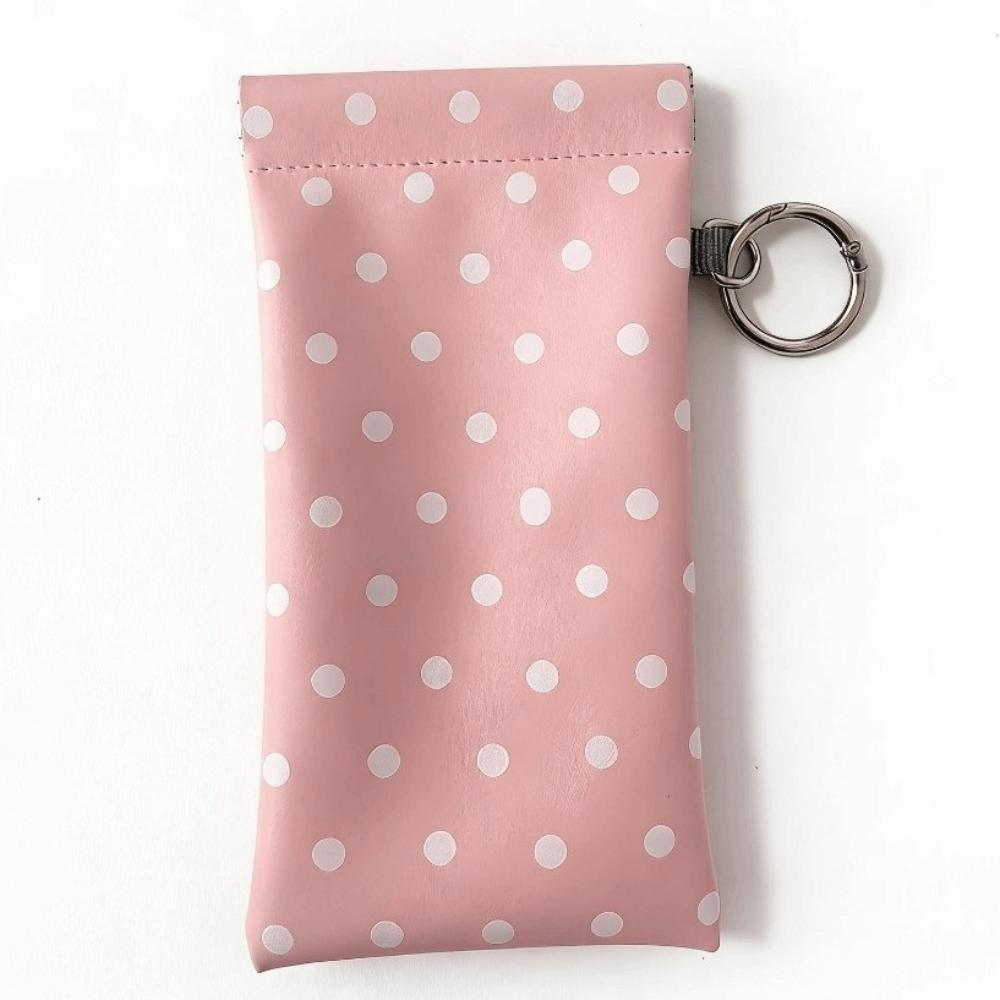 Leather Sunglasses Pouch Polka Dot Glasses Storage Bag New Eyeglass Bag  Daily Use