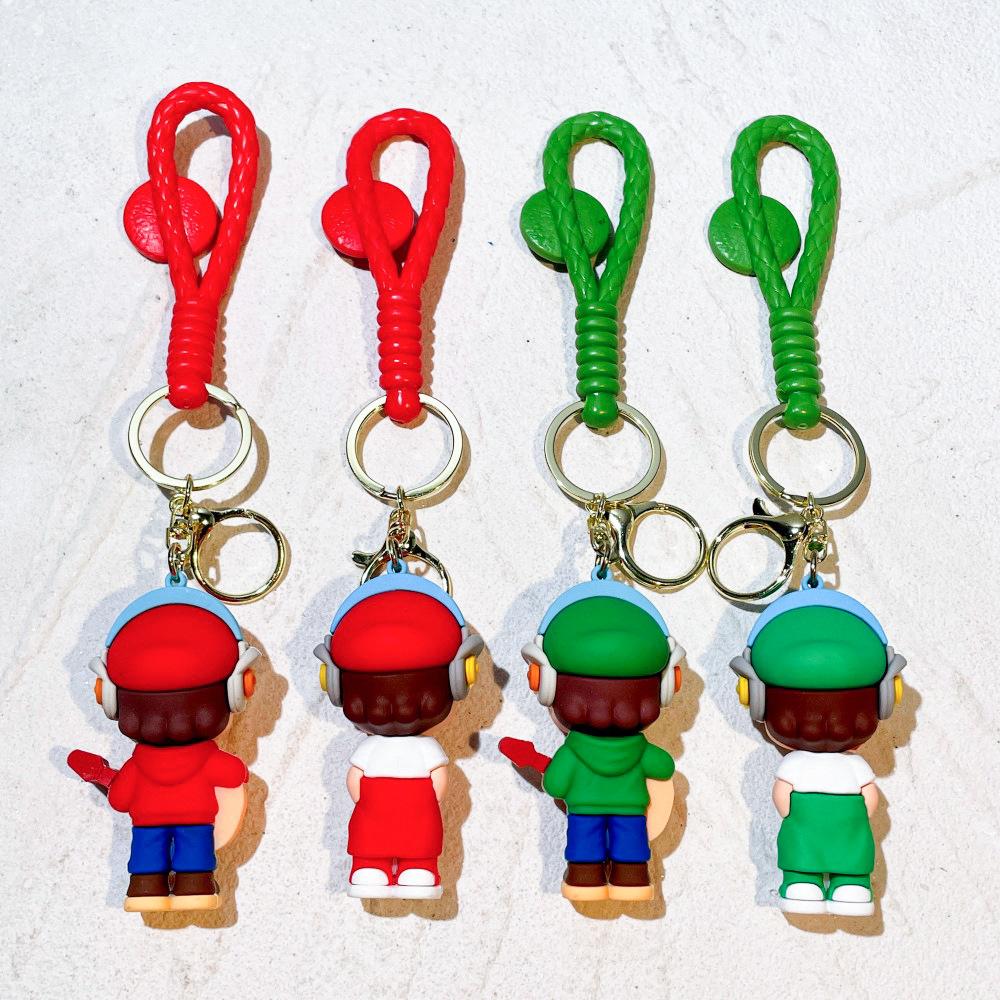 27 Stile Super Mario Bros Schlüsselanhänger Actionfigur Niedlicher Cartoon-Charakter Spielzeugpuppe Modell Dekoration Kindergeburtstagsgeschenk