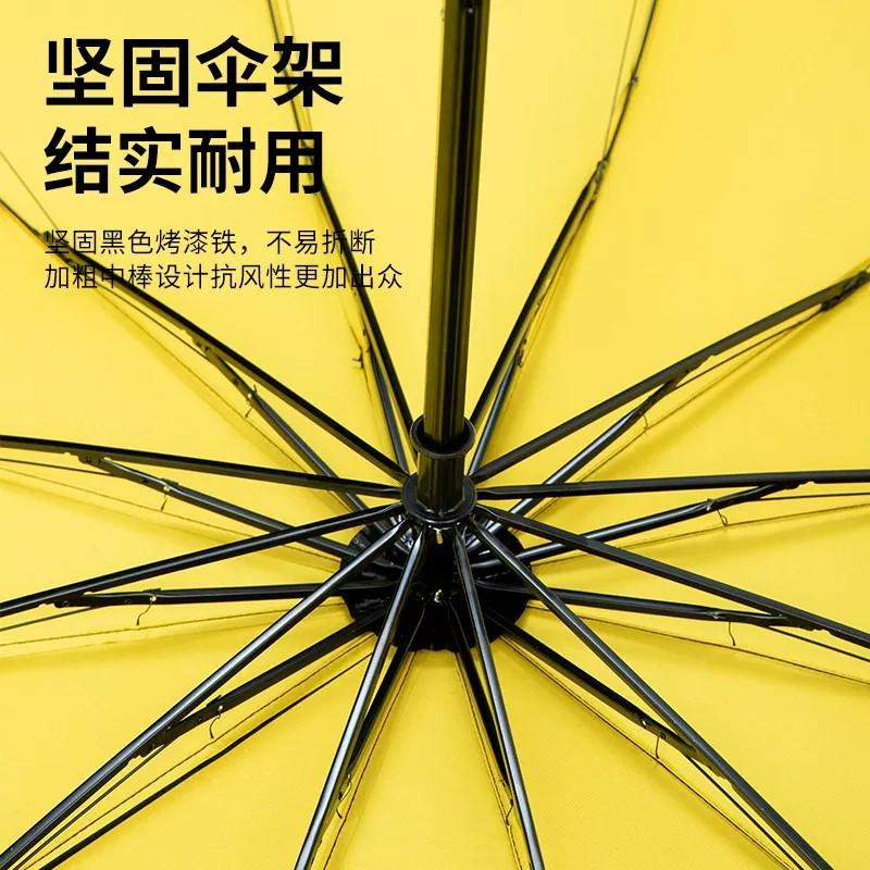 Oversized Women's Weather and Rain Dual-purpose Vinyl Sunscreen, UV Protection, Sunshade, Twelve Broken Stacked Umbrellas, Advertising Custom