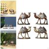 2 Camel Resin Figurines, Funny Animal Decorative Sculpture, Desktop Decor for Party, Shelf,