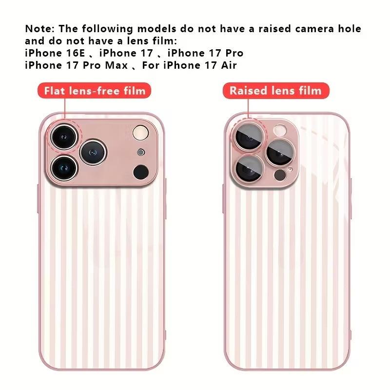 Wenyi Fan Pink Line Apple 17 Mobile Phone Case 14promax Creative Stripe iPhone13 Premium Protective Case