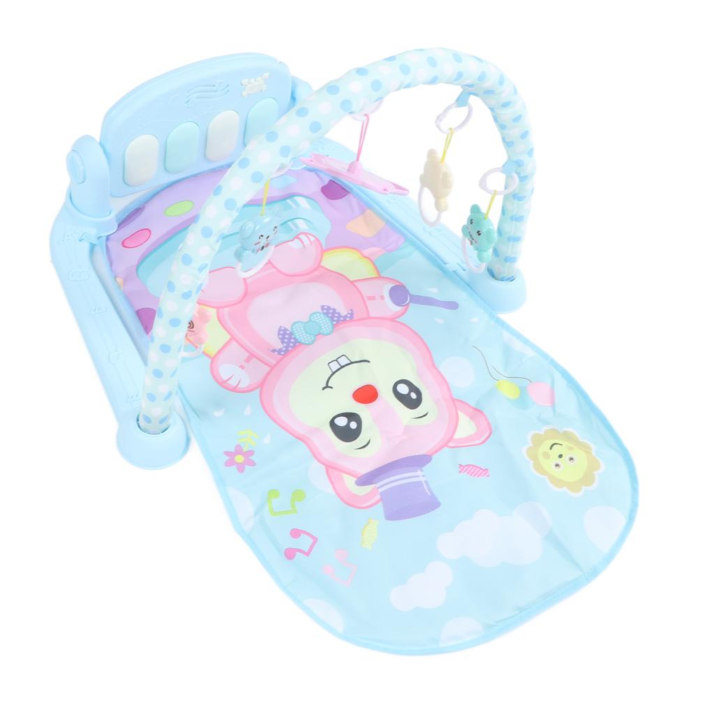Baby Gym Play Mat Baby Activity Gym Mat with Music Tummy Time Padded Toy Baby Play Mat Gift
