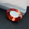 Natural Orange Sapphire 10.85ct Oval Cut Flawless Certified Loose Gemstone