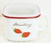 Fuji Enamel Strawberry Stockpot Square 1.5L STB-KP