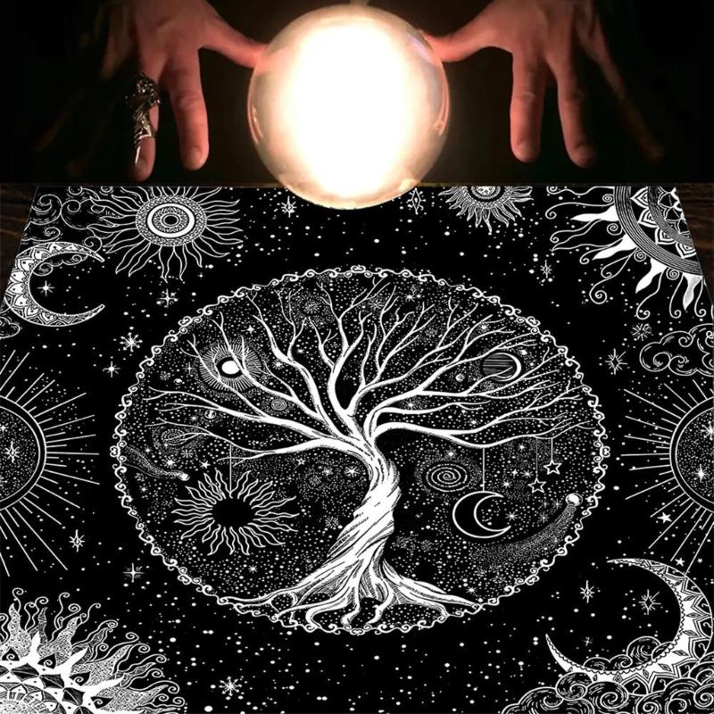 Divinationskarten Tischdecke 12 Sternbilder Tischdecke für Tarot-Enthusiasten