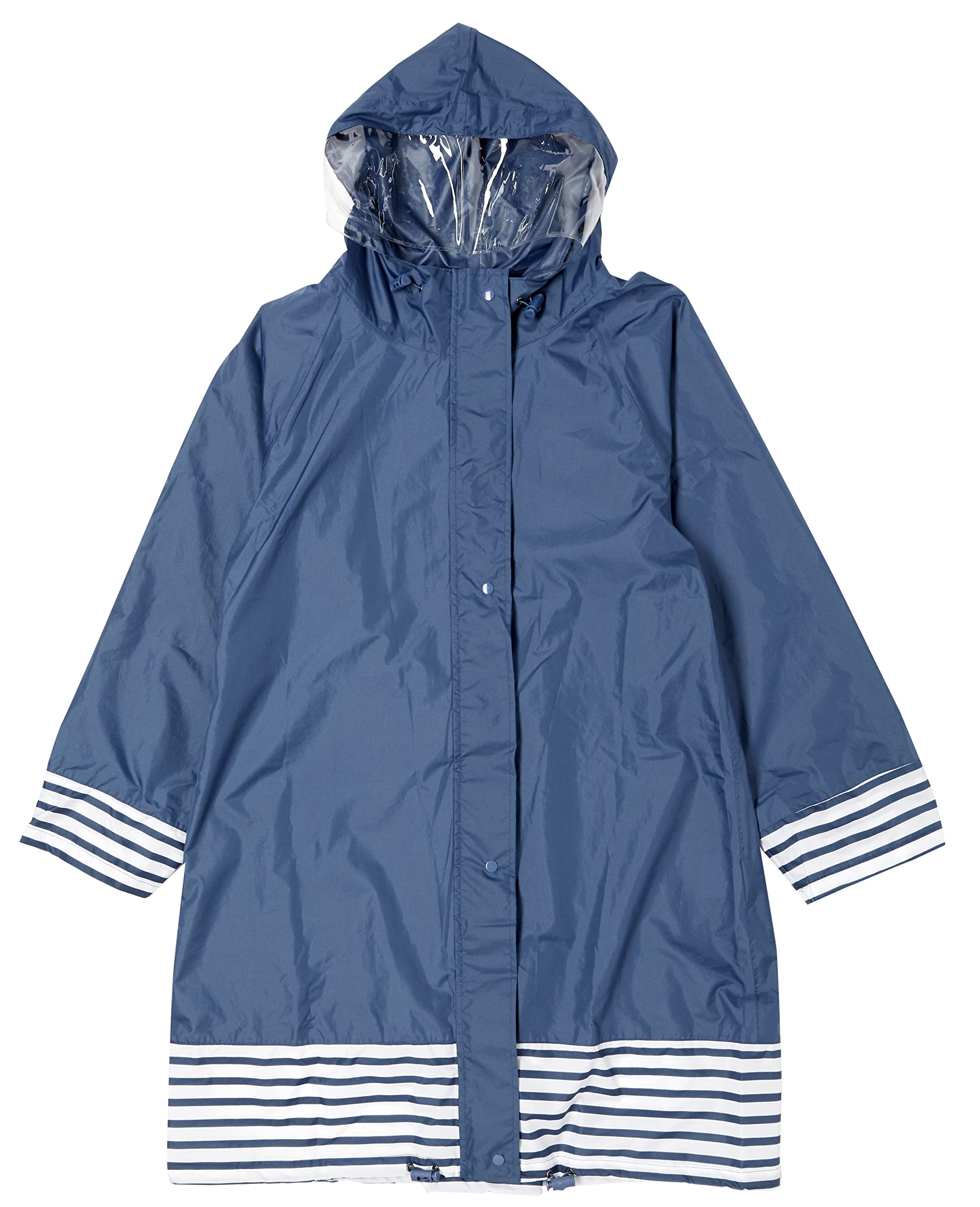 

HARAINY Raincoat OTONA ORIGINAL Marine Border Free Size 150cm and up Storage Bag Included Water Repellent Water Repellent Bicycle
