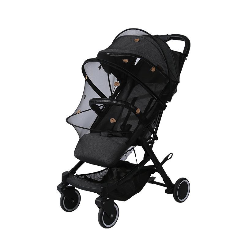 Universal Baby Stroller Mosquito Net and Sunshade Cover – Windproof, Foldable, Full Coverage