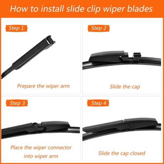 Windshield Wiper Blades For Mercedes Benz CLK-Class CLK500 2003-2006 OEM Quality