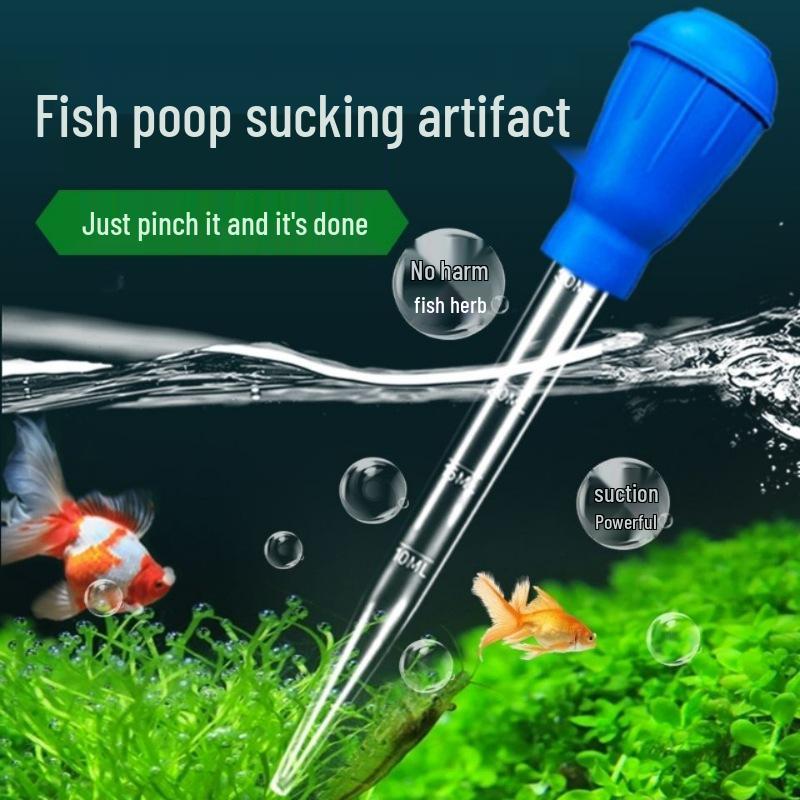 

Fish Tank Poop Siphon & Cleaning Tool Medium Siphon, Total Length 28cm