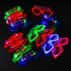 6Pcs Glowing Heart LED Glasses Night Event Party Supplies Reusable Bright Light Comfort Safe Materials