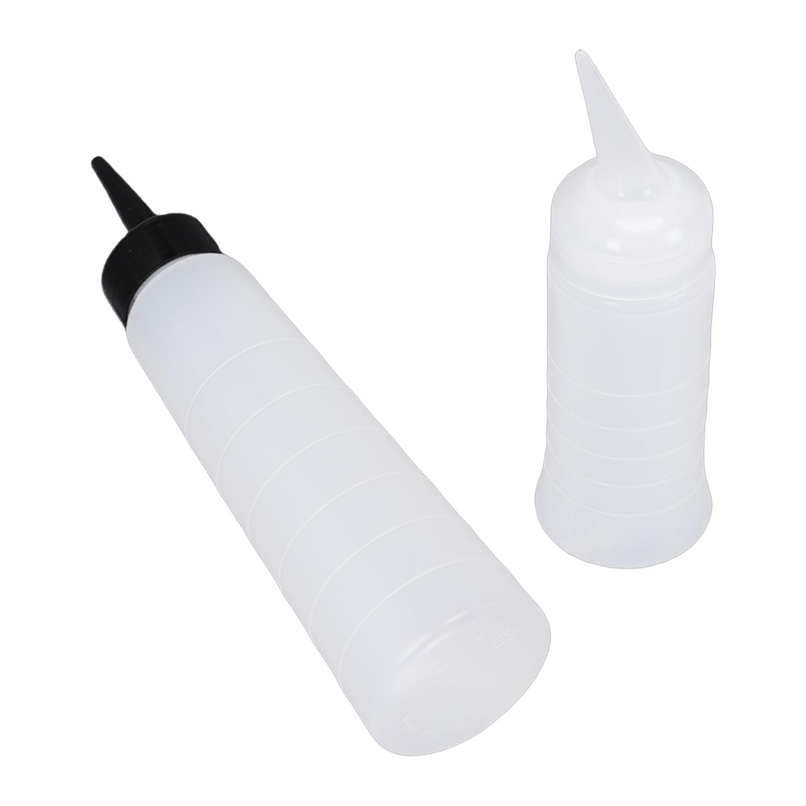 

Hair Applicator Bottles 260ml Straight Tip 150ml Slant Tip Hair Squeeze Bottle Pre Cut Nozzle Graduated Scale 2 Pcs Set