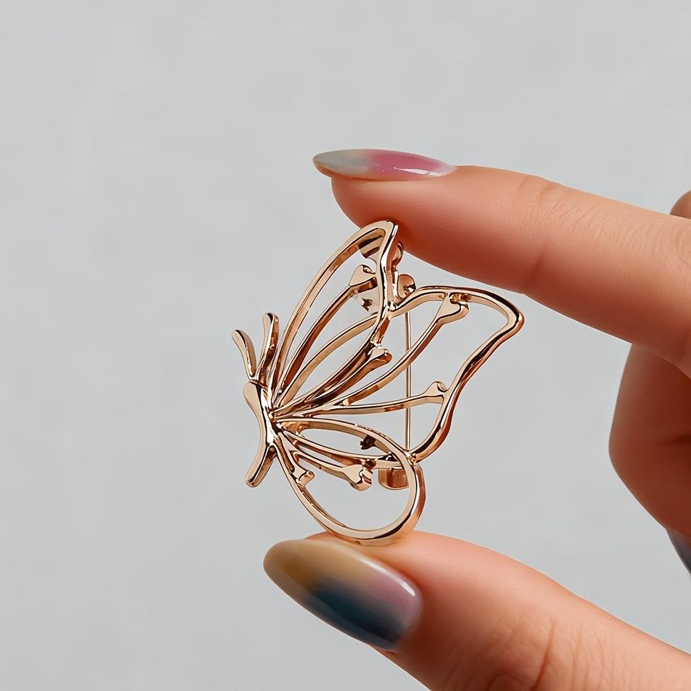 Light Luxury Butterfly Lapel Pins Clothes Accessories Women's Brooch Badge Pin Clothes Decoration