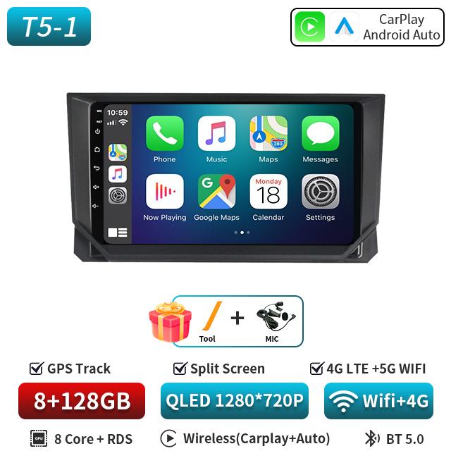Android 16 Car Radio For SEAT Ibiza 2017 2018 2019 2020 Carplay Navigation GPS Multimedia Player WiFi+5G Stereo Auto Head Unit