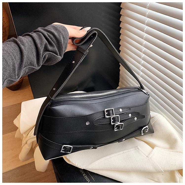Persalized Solid PU Design Ladies Shoulder Bag 2026 Fashi Sweet Trend Stick Handbag Commuter Versatile Single Shoulder Bag