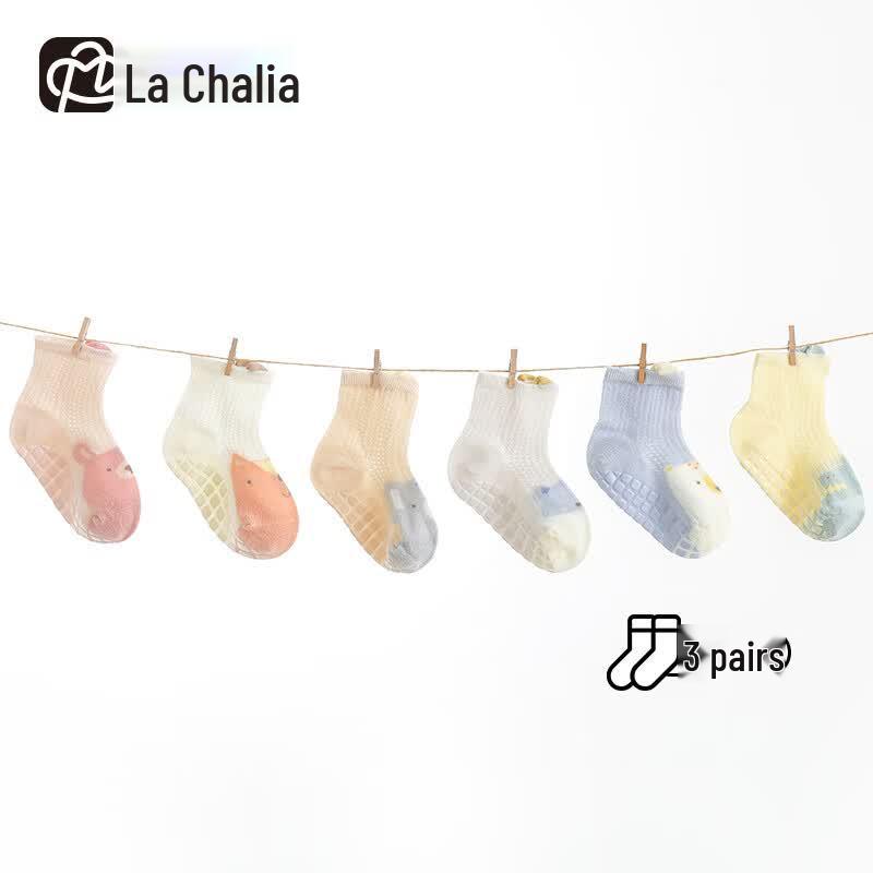 La Chalia Baby Summer Non-Slip Floor Socks 0-1Y