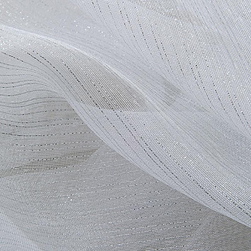 Sheer Rod Pocket Window Valance Drape with Delicate Laces and Beads for Adding Elegances To Any Room