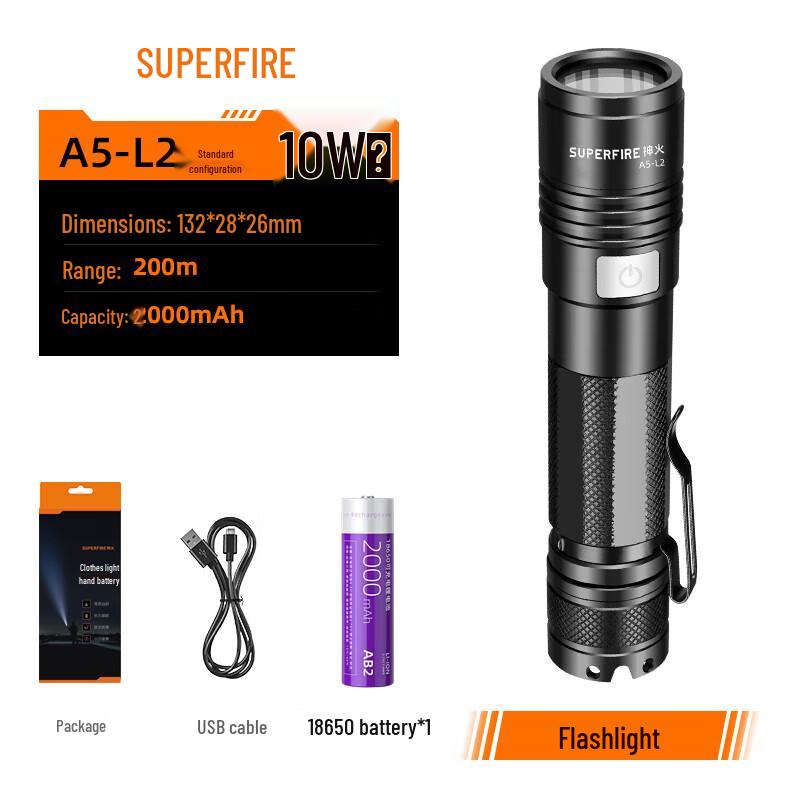 Shenhuo A5-L2 Rechargeable LED Mini Flashlight