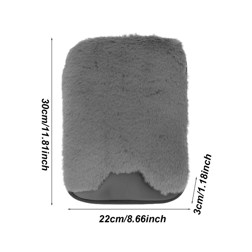 Car Armrest Cover Center Console Plush Protective Pad Arm Rest Cushion For Car For Truck Interior Vehicle Women Men Office Chair