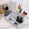 Nail Art Plastic Organizer Container Gel Polish Remover Cleaning Cotton Pad Swab Box Storage Case Accessories Tool Clean Desktop