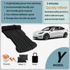 For Tesla Model Y PVC Inflatable Air Mattress Outdoor Camping Inflatable Special Suede Fabric Car Travel Bed