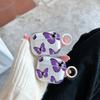 Purple Butterfly Pattern Protective Case for AirPods 1 1, AirPods Pro Pro1 Pro1