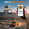WOLFBOX M40 Dash Cam 4K+1080P With Voice Control ADAS Built in 5GHZ WI-FI and GPS Video Recorder Front and Rear Dash Camera