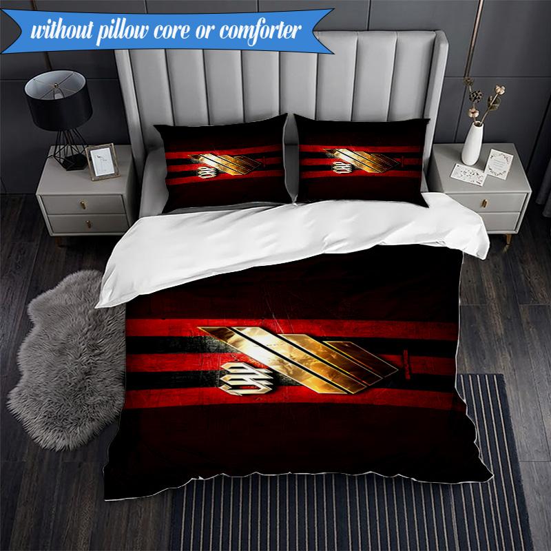 3PCS Athletico Football Club Printed Soft Bedding Set,Including 1pc Duvet Cover And 2pcs Pillowcases Perfect for Bedroom, Dormitory, Fan Gift