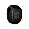 Portable Mini Wall Outlet Electric Space Heater Fan PTC Ceramic Heater with Remote Control LED Display Timer EU Plug