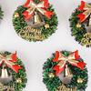 5/10 Pack Mini Christmas Wreaths, Holiday Plastic Ornaments, Artificial Holiday Tree Decorations, No Feathers, No Batteries Requ