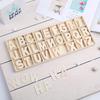 130 Unpainted Healthy Wooden Craft Letters, Letter Learning Tool, Perfect for Home Decoration and Personalized Gifts